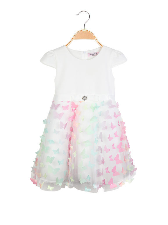 pretty baby abito per cerimonia da bambina con tulle abiti bambina bianco taglia 12