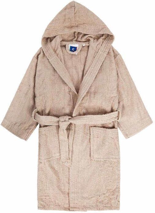 € style accappatoio bambini in spugna di cotone con cappuccio teli mare unisex bambino beige taglia 04/06