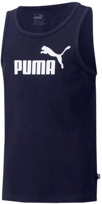 puma canotta unisex con logo t-shirt e top unisex bambino blu taglia 16