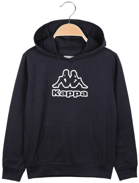 kappa felpa leggera con cappuccio da ragazzi felpe leggere unisex bambino blu taglia 08