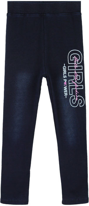 yes! do kids leggings da bambina in cotone con interno di pelo leggings bambina blu taglia 16