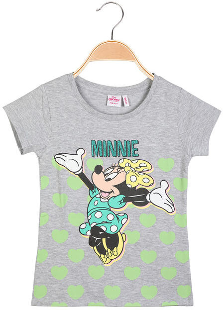 disney mickey and friends t-shirt manica corta da bambina con stampa t-shirt manica corta bambina grigio taglia 07/08