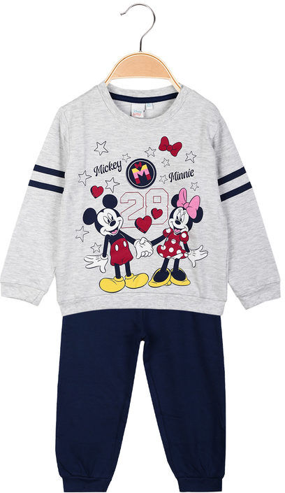 disney minnie e topolino pigiama neonata in caldo cotone pigiami bambina grigio taglia 18m