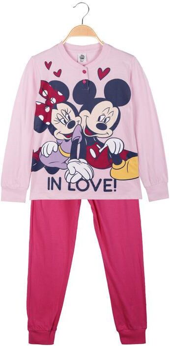 disney minnie pigiama lungo in cotone bimba pigiami bambina rosa taglia 07