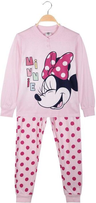 disney minnie pigiama lungo in cotone bimba pigiami bambina rosa taglia 06