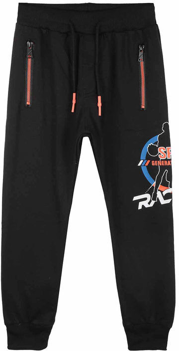 mr jek pantaloni con polsino da bambino pantaloni sportivi in felpa bambino nero taglia 08