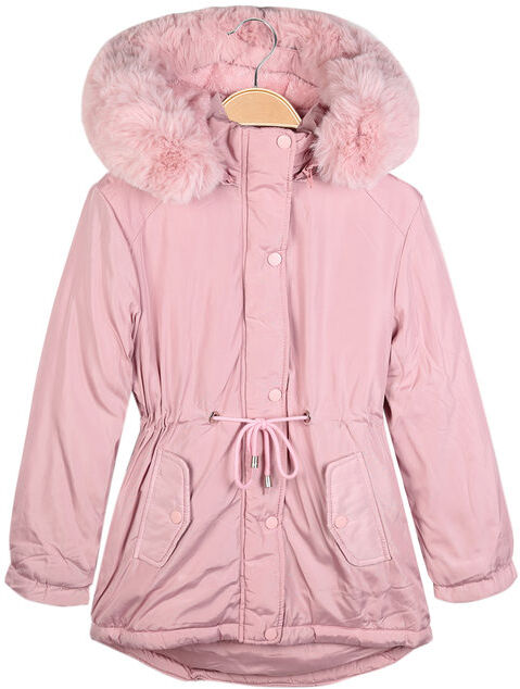 pink baby parka imbottito da bambina con cappuccio parka bambina rosa taglia 04