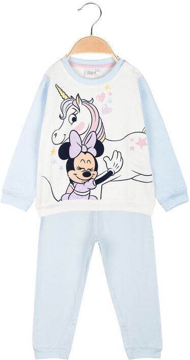 disney pigiama lungo da neonata in cotone felpato pigiami bambina blu taglia 24m