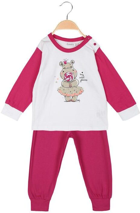 hooky pigiama lungo neonata 2 pezzi pigiami bambina fucsia taglia 24m