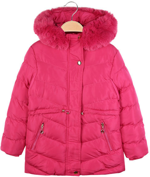 lady moda piumino imbottito da bambina con cappuccio giacconi e giubbotti bambina fucsia taglia 04