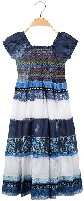 mec girl vestito da bambina con maniche a palloncino vestiti bambina blu taglia 06