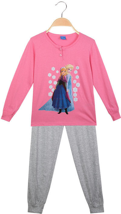 Disney Anna e Elsa pigiama lungo bambina in cotone Pigiami bambina Grigio taglia 03/04