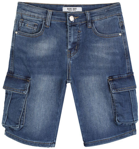 Run Boy Bermuda in jeans da bambino con tasconi Bermuda bambino Jeans taglia 04