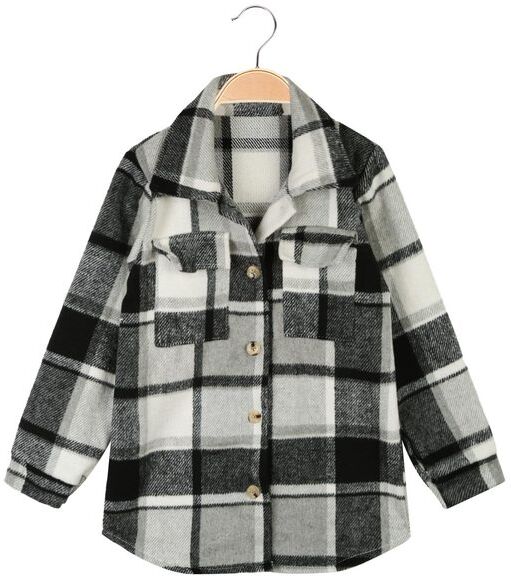 Solada Camicia a quadri da bambina Cardigan bambina Grigio taglia 04