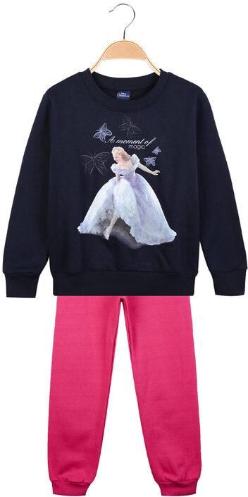 Disney Cinderella tuta felpata bambina 2 pezzi Completi 3-16 Anni bambina Blu taglia 06