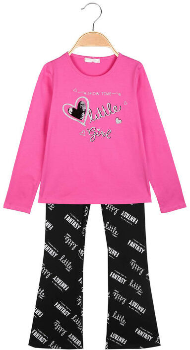 Sweet Completo 2 pezzi da bambina con scritte Completi 3-16 Anni bambina Fucsia taglia 12