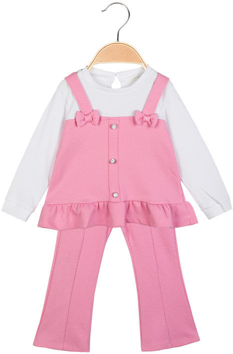 Lollitop Completo 2 pezzi da neonata top + leggings a zampa Completi 0-36 M bambina Rosa taglia 12M