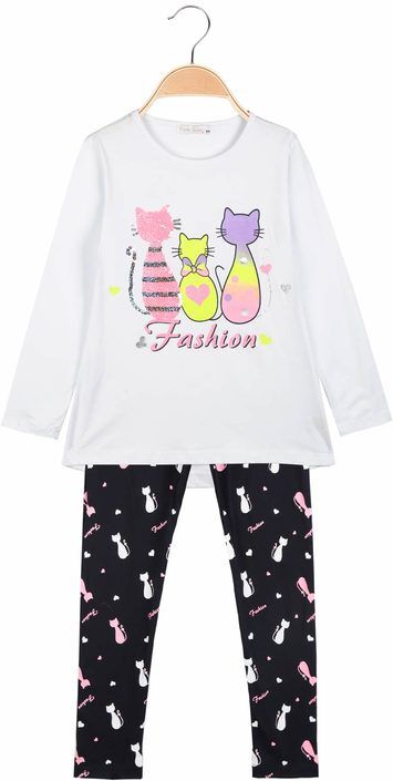 Pink Rabbit Completo con leggings da bambina Completi 3-16 Anni bambina Bianco taglia 12