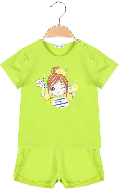 Lollitop Completo da neonata in cotone 2 pezzi Completi 0-36 M bambina Verde taglia 24M