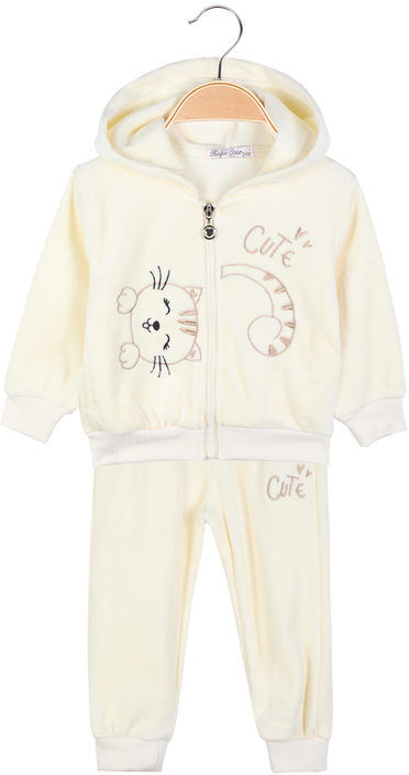 Hope Star Completo in ciniglia 2 pezzi da neonata Completi 0-36 M bambina Bianco taglia 18M