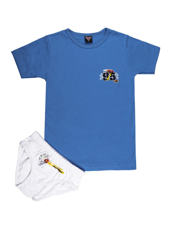 Disney Completo intimo da bambino 2 pezzi T-shirt + slip Completi Intimi bambino Blu taglia 09/10
