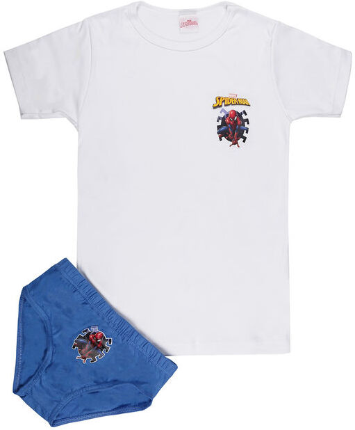 Marvel Completo intimo da bambino 2 pezzi t-shirt + slip Completi Intimi bambino Bianco taglia 09/10