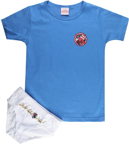 Marvel Completo intimo da bambino slip+ t-shirt Completi Intimi bambino Blu taglia 03/04