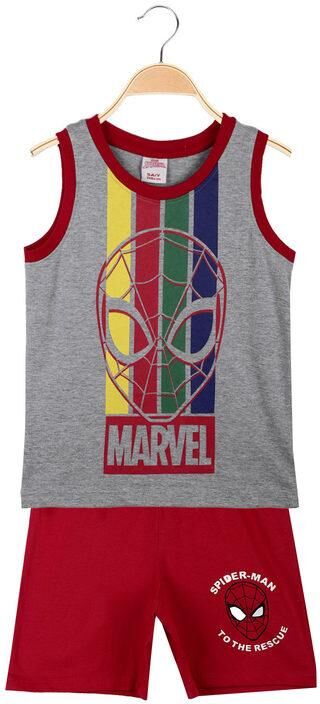 Marvel Completo smanicato bambino in cotone Completi 3-16 Anni bambino Grigio taglia 03