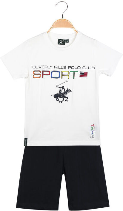 Polo Club Completo sportivo 2 pezzi da bambino in cotone Completi 3-16 Anni bambino Bianco taglia 04