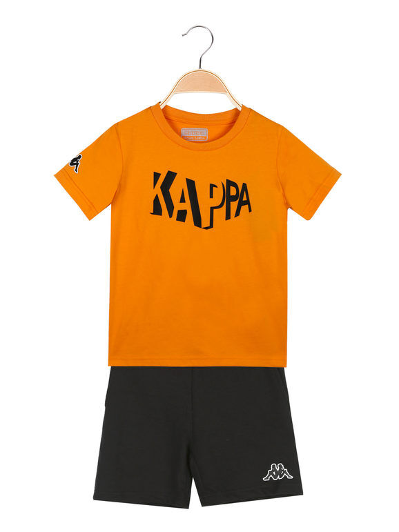 Kappa Completo sportivo da bambini in cotone T-Shirt e Top bambino Arancione taglia 14