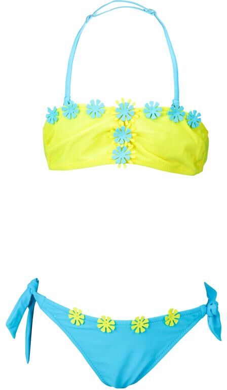 Leonardo Costume bikini bicolore moda mare bambina Blu taglia 04