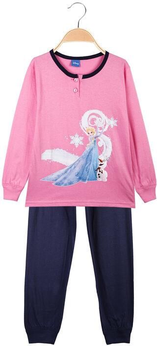 Disney Elsa pigiama lungo bambina in cotone Pigiami bambina Rosa taglia 03/04