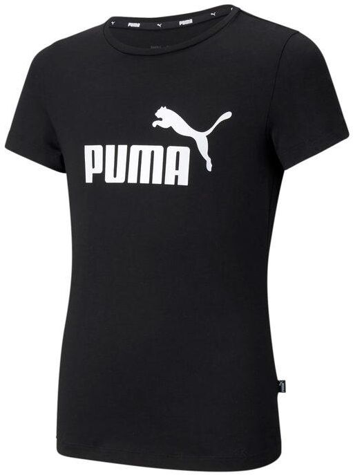 Puma Ess Logo Tee t-shirt bambina T-Shirt Manica Corta bambina Nero taglia 16