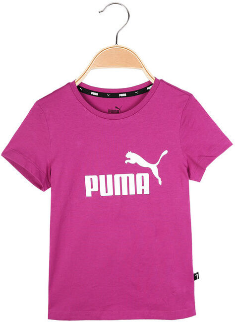 Puma ESS Logo Tee t-shirt da ragazza T-Shirt e Top bambina Fucsia taglia 15/16