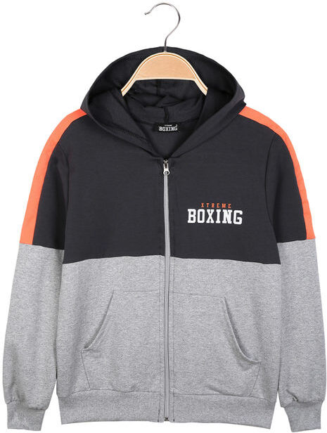 Xtreme Boxing Felpa con cappuccio da ragazzo Felpe Leggere bambino Grigio taglia 12