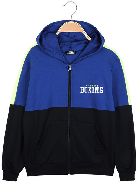 Xtreme Boxing Felpa con cappuccio da ragazzo Felpe Leggere bambino Blu taglia 14