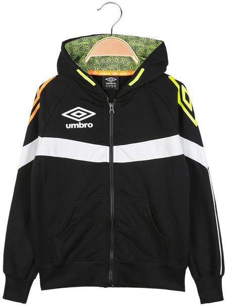 Umbro Felpa da ragazzo con cappuccio e zip Felpe bambino Nero taglia S