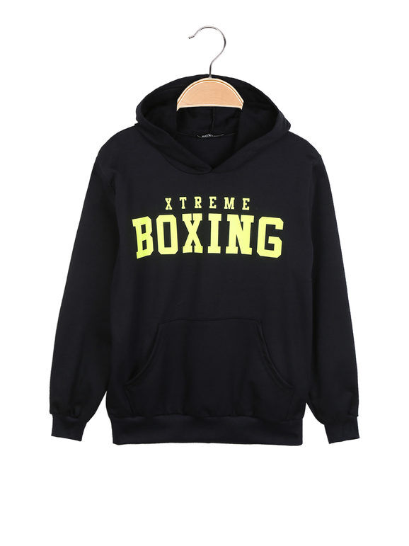 Xtreme Boxing Felpa leggera con cappuccio da ragazzo Felpe Leggere bambino Blu taglia 14