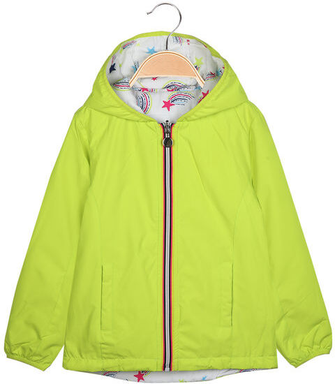 Yes! Do Kid'S Giacca a vento reversibile da bambina con cappuccio Giacche Leggere bambina Giallo taglia 08