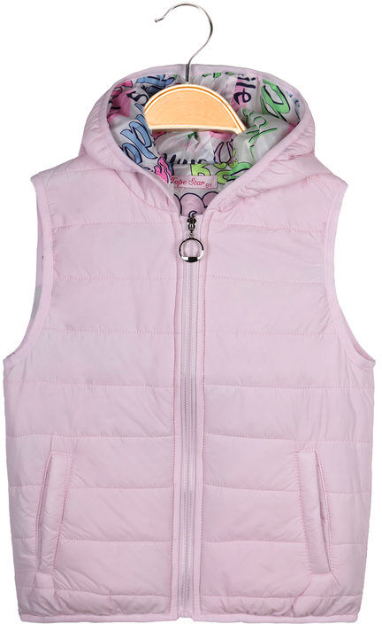 Hope Star Gilet imbottito da bambina Smanicato bambina Rosa taglia 12