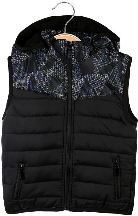 Yi Boy Gilet imbottito da bambino con cappuccio Smanicato bambino Blu taglia 03/04