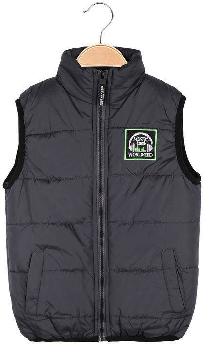 Milk Pub Gilet imbottito da bambino Smanicato bambino Grigio taglia 04