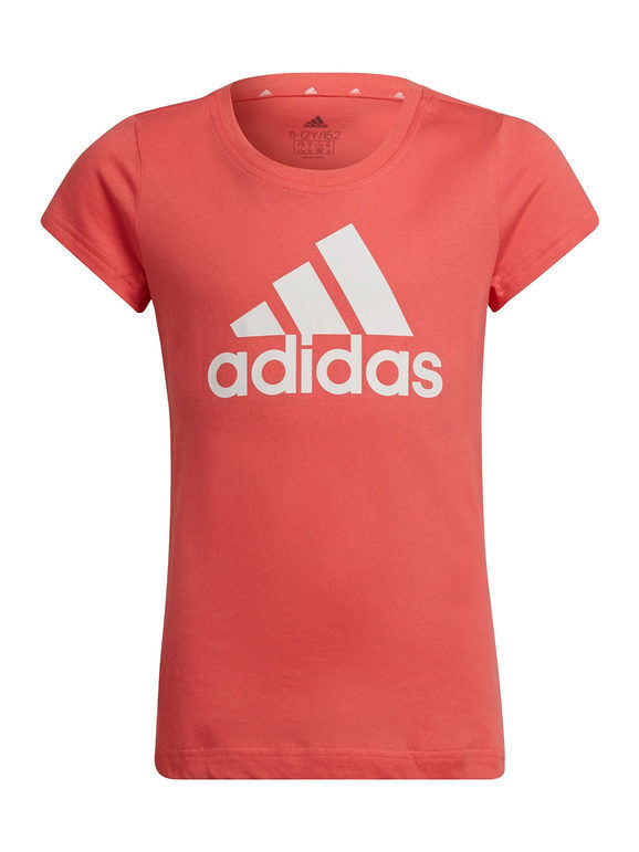 Adidas HE1979 T-shirt manica corta da ragazza T-Shirt Manica Corta bambina Rosso taglia 13/14
