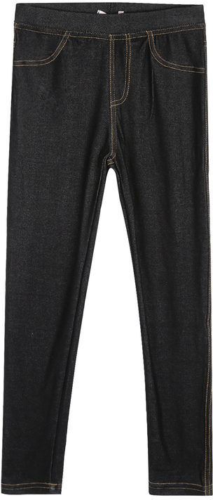 Gladys Leggings da bambina effetto jeans Jeggings bambina Nero taglia 09/10