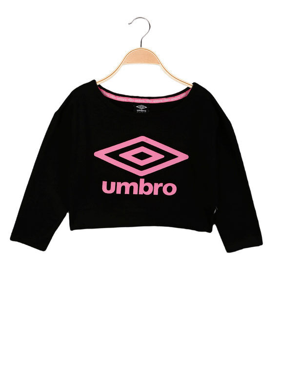 Umbro Maglia cropped da ragazza T-Shirt e Top bambina Nero taglia M