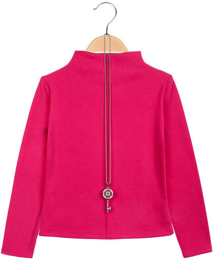 Solada Maglia da bambina accollata in pile Pullover bambina Fucsia taglia 06