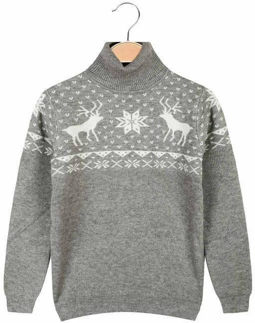 Sweet Maglione dolcevita Natalizio da bambini Maglioni unisex bambino Grigio taglia 06