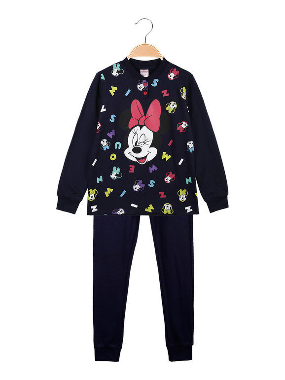 Disney Minnie pigiama da bambina in caldo cotone Pigiami bambina Blu taglia 06