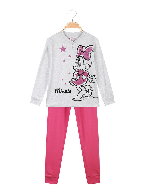Disney Minnie pigiama da bambina in caldo cotone Pigiami bambina Grigio taglia 03