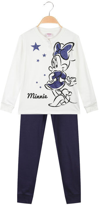 Disney Minnie pigiama da bambina in caldo cotone Pigiami bambina Bianco taglia 07